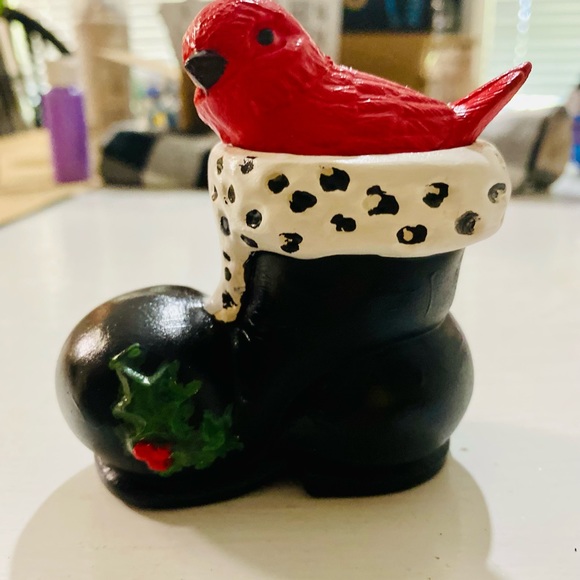 Boot, snowman & bird - Picture 3 of 3